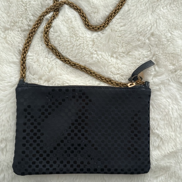 Clare V. Ali's Mini HandBag Navy Suede - Picture 4 of 13